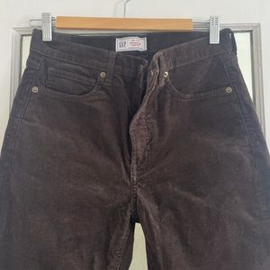 Brown Corduroy Vintage slim high rise pant (BRAND NEW, NEVER WORN)